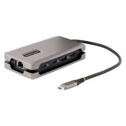 StarTech.com USB-C Multiport Adapter, 4K 60Hz HDMI 2.0b, HDR, USB 3.2 Gen 2 10Gbps Hub [2xUSB-C, 1xUSB-A], 100W PD Pass-Through, Mini Travel Dock, 12"/30cm Cable, Laptop Docking Station (USB C MULT...