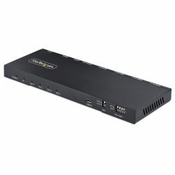 StarTech.com 4-Port HDMI Splitter, 4K 60Hz HDMI 2.0 Video, 4K HDMI Splitter w/ Built-in Scaler, HDMI Splitter 1 In 4 Out, 3.5mm/Optical Audio Port, HDMI Display/Output Splitter (4-PORT HDMI SPLITTE...