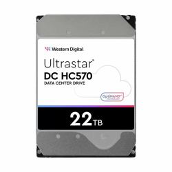 Western Digital Ultrastar DH HC570 internal hard drive 22 TB 7200 RPM 512 MB 3.5" SAS (WD Ultrastar DC HC570 - Hard drive - 22 TB - internal - 3.5" - SAS 12Gb/s - 7200 rpm - buffer: 512 MB)