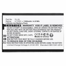CoreParts MBXCP-BA243 telephone spare part / accessory (Battery 4.81Wh Li-ion 3.7V - 1300mAh Black for Cordless - Phone 4.81Wh Li-ion 3.7V 1300mAh Black for Yealink Cordless Phone One Talk IP - War...