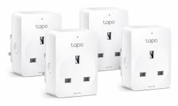 TP-Link Tapo Mini Smart Wi-Fi Socket, Energy Monitoring (Tapo P110 V1.2 - Smart plug - energy monitoring - wireless - 802.11b/g/n - 2.4 Ghz [pack of 4])