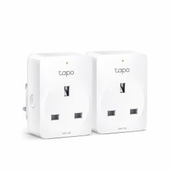 TP-Link Tapo Mini Smart Wi-Fi Socket, Energy Monitoring (TP-LINK MINI SMART WIFI SOC ENG MON 2-PK)