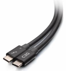 C2G 2.5ft [0.8m] Thunderbolt™ 4 USB-C® Cable [40Gbps] (Legrand 2.5FT 0.8M THUNDERBOLT4 USBC-C [40GBPS] [Lifetime warranty])