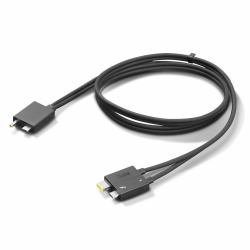 Lenovo 4X91K16970 Thunderbolt cable 0.7 m 40 Gbit/s Black (THINKPAD TUNDERBOLT 4 - WORKSTATION DOCK SPLIT CABLE)