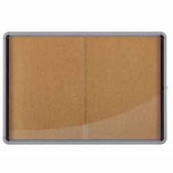 Nobo Premium Plus Cork Lockable Notice Board Sliding Door 18xA4 (Nobo 1902575 Premium Plus Cork Lockable Notice Board 18xA4)
