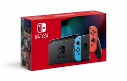 Nintendo Switch portable game console 15.8 cm [6.2"] 32 GB Touchscreen Wi-Fi Blue, Grey, Red (Switch 1.1 [Neon Red/Blue])