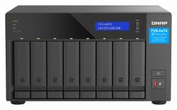 QNAP TVS-h874 NAS Tower Intel® Core™ i5 i5-12400 32 GB DDR4 0 TB QuTS hero Black (8-bay QuTS hero NAS | Intel Core i5-12400 6-core/12-thread | up to 4.6GHz | 32GB SO-DIMM DDR4[max.128GB] | 8 x 2...