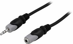 Deltaco MM-164 audio cable 15 m 3.5mm Black (DELTACO forlÃ¦ngerkabel til audio - 15)