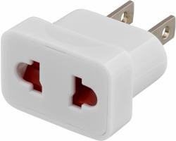 Deltaco GT-400 cable gender changer EU/AUS/CH socket US socket White (DELTACO GT-400 - stikadapter)