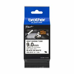 Brother HSE-221E label-making tape Black on white (HSE221E 9.0MM BLACK ON WHITE - HEAT SHRINK TAPE)