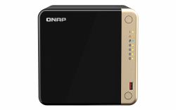 QNAP TS-464 NAS Tower Intel® Celeron® N5095 8 GB DDR4 0 TB QNAP QTS Black (4-Bay desktop NAS Intel Celeron N5105/N5095 quad-core 8 GB onboard not expandable 4 x 3.5/2.5in SATA 6Gb/s drive bays 2 ...