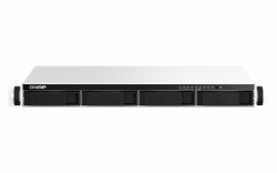 QNAP TS-464eU NAS Rack [1U] Intel® Celeron® N5095 8 GB DDR4 0 TB QNAP Turbo System Aluminium, Black (QNAP TS-464EU-8G - NAS-Server)