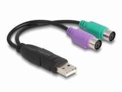 DeLOCK USB to PS/2 Adapter (Delock - USB-adapter - USB til PS/2 -)