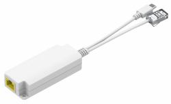 Microconnect MC-POESPLITTER-CW network splitter Power over Ethernet [PoE] White (10/100 Mbps POE Splitter - USB-C to RJ45 - Warranty: 300M)
