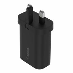 Belkin WCA004MYBK mobile device charger Universal Black AC Fast charging Indoor (BOOST CHARGE 25W USB-C PD PPS - SINGLE WALL CHARGER BLACK)