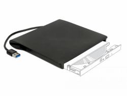 DeLOCK 42603 ODD enclosure 13.3 cm [5.25"] SATA III Black (Delock 5.25" External Enclosure Ultra)