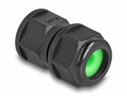 DeLOCK Feed-through coupler for RJ45 network cables IP67 dust and waterproof black (Delock netvÃ¦rkskobling - sort)