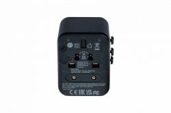 Verbatim 49544 power plug adapter Universal Black (Verbatim [49544] UTA-02 Universal Travel Adapter with 1 x USB-C PD 20W / 1 x USB-A QC 3.0)