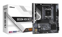 Asrock B650M-HDV/M.2 AMD B650 Socket AM5 micro ATX (ASRock B650M-HDV/M.2 AMD AM5 Socket Motherboard, Micro-ATX, 2x DDR5 Slots, 2x M.2 Sockets, Fitted I/O Shield, 2.5GbE LAN, 1x DisplayPort / 1x HDM...
