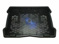 Conceptronic THANA05B laptop cooling pad 39.6 cm [15.6"] Black (Conceptronic THANA05B THANA 1-Fan Laptop Cooling Pad - Suitable for laptops up to 15.6"; 1 ultra-silent 12.5cm fan built in; Height a...