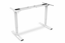 Digitus Electrically Height-Adjustable Table Frame, dual motor, 3 levels, white (ELECTRIC ADJUSTABLE DESK FRAME - DUAL MOTOR 3-STAGES WHITE)