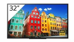 Sony FW-32BZ30J1 Signage Display Digital signage flat panel 81.3 cm [32"] LCD Wi-Fi 300 cd/m² 4K Ultra HD Black Built-in processor (FW-32BZ30J1 32" Pro BRAVIA 300nit)