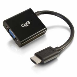 C2G HDMI® Male to VGA Female Adapter Converter Dongle (Legrand HDMI M to VGA F Dongle w/pwr [Lifetime warranty])
