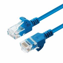 Microconnect V-UTP6A002B-SLIM networking cable Blue 0.2 m Cat6a U/UTP [UTP] (U/UTP CAT6A Slim 0.2M Blue - Warranty: 300M)