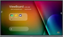 Viewsonic IFP6550-5F interactive whiteboard 165.1 cm [65"] 3840 x 2160 pixels Touchscreen Black HDMI (ViewSonic ViewBoard IFP6550-5F - 65" Diagonal Class 50-5F Series LED-backlit LCD display - inte...