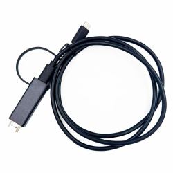 Yealink 330000008024 video cable adapter 1.2 m HDMI Type A [Standard] USB Type-C Black (MSFT - Accessory USB+HDMI AM - to type-c AF - Warranty: 24M)
