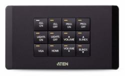 ATEN VK112EU1-AT other input device Keypad RJ-45 Black (ATEN VK112EU - Keypad - EU, 12-button - 2 gangs - wired - 10/100 Ethernet - black)