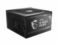 MSI MAG A750GL PCIE5 power supply unit 750 W 20+4 pin ATX ATX Black (MSI 750W GOLD F/MODULAR MAG A750GL PCIE5)