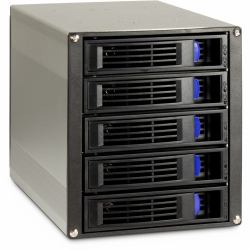Inter-Tech ST-5255 HDD enclosure Black 2.5/3.5" (Inter-Tech Wechselrahmen 5-fach ST-525)