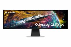 Samsung G95SC computer monitor 124.5 cm [49"] 5120 x 1440 pixels Dual QHD OLED Silver (Samsung Odyssey OLED G9 S49CG950SU - L)