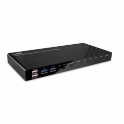 Lindy 4 Port HDMI 4K60, USB 3.0 and Audio KVM Switch (KVM SWITCH HDMI 4K60 USB 3.0 - AUDIO 4 PORT)