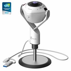 j5create JVU368 360° AI-Powered Webcam with Speakerphone (J5CREATE 360ÃÂ° ALL AROUND WEBCAM WITH SPK)