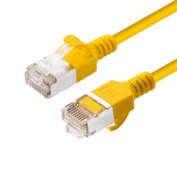 Microconnect V-FTP6A015Y-SLIM networking cable Yellow 1.5 m Cat6a U/FTP [STP] (CAT6A U-FTP Slim, LSZH, 1.5m - Network Cable, Yellow - Warranty: 300M)