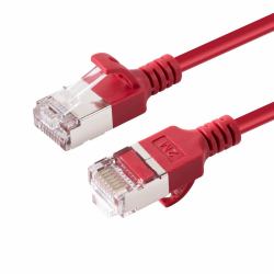 Microconnect V-FTP6A01R-SLIM networking cable Red 1 m Cat6a U/FTP [STP] (CAT6A U-FTP Slim, LSZH, 1m - Network Cable, Red - Warranty: 300M)