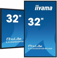 iiyama LH3260HS-B1AG Signage Display Digital A-board 80 cm [31.5"] LED Wi-Fi 500 cd/m² Full HD Black Built-in processor Android 11 24/7 (iiyama ProLite LH3260HS-B1AG 32" Klass)