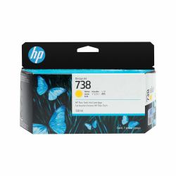 HP 738 130-ml Yellow DesignJet Ink Cartridge (738 130-ml Yellow DesignJet - ink cartridge - Warranty: 12M)