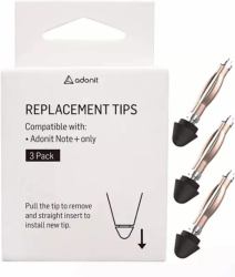 Adonit ARNST stylus pen accessory Black 3 pc[s] (ADONIT ERSATZSPITZEN-SET FUER - ADONIT NOTE + NOTE-M + NOTE 2)