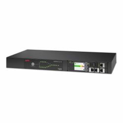 APC Netshelter Rack Automatic Transfer Switch, 1U, 20 A, 208V, 2 C20 IN, 8 C13, 1 C19 OUT, 50/60Hz (APC NetShelter - Automatic transfer switch [rack-mountable] - AC 208 V - 3300 VA - 1-phase - Ethe...