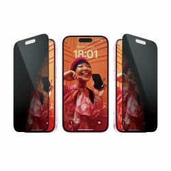PanzerGlass ® Privacy Screen Protector iPhone 15 | Ultra-Wide Fit w. EasyAligner (UWF PRIVACY WA - IPHONE 15)
