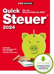 Lexware QuickSteuer 2024 Tax returning 1 license[s] 1 year[s] (QUICKSTEUER 2024 - JAHRESVERSION 365-TAGE DOWNLOAD)