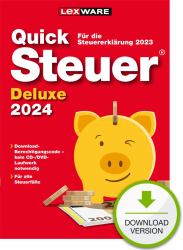 Lexware QuickSteuer Deluxe 2024 Tax returning 1 license[s] 1 year[s] (QUICKSTEUER DELUXE 2024 - JAHRESVERSION 365-TAGE DOWNLOAD)