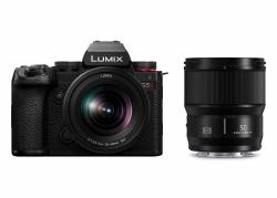 Panasonic Lumix S5II + S 20-60MM F3.5-5.6 + 50mm F1.8 MILC 24.2 MP CMOS 12000 x 8000 pixels Black (LUMIX DC-S5IIWE - Panasonic Lumix S5 II w/ Lumix S 20-60mm)