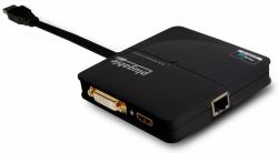 Plugable Technologies USB 3.0 Universal Mini Laptop Docking Station for Windows and Mac [Dual Video HDMI and DVI/VGA, Gigabit Ethernet] (Plugable USB 3.0 Universal Mini Dock)