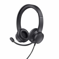 Trust Ayda Headset Wired Head-band Calls/Music Black 