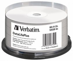 Verbatim 43848 blank Blu-Ray disc BDXL 100 GB 25 pc[s] (Verbatim BD-R XL 100GB 25pk - 4x blank Blu-Ray discs)