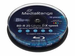 MediaRange MR500 blank Blu-Ray disc BD-R 25 GB 10 pc[s] (MediaRange Inkjet Fullsurface-Printabl)